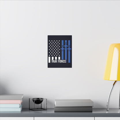 US Air Force Flag Blue Wall Canvas
