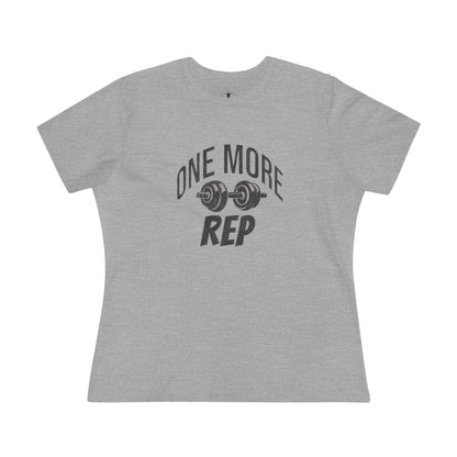 One More Rep Grey Womens T-Shirt