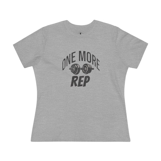 One More Rep Grey Womens T-Shirt