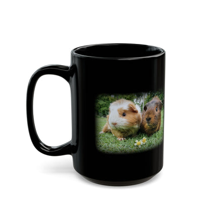 Guinea Pigs Black Mug