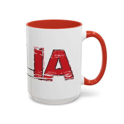 Italia Red Accent Mug