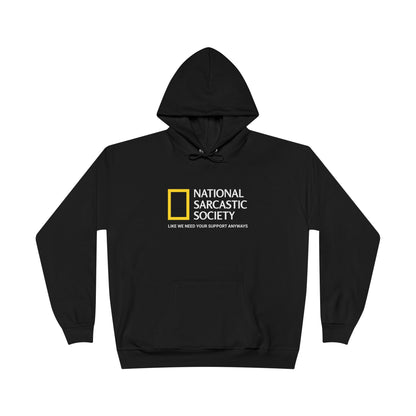 National Sarcastic Society Black Hoodie