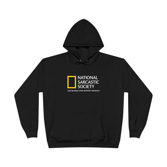 National Sarcastic Society Black Hoodie