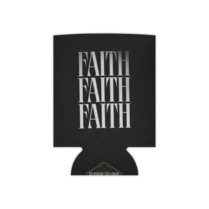 Faith Faded Black Koozie Can Cooler