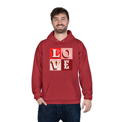 Love Blocks Red Hoodie