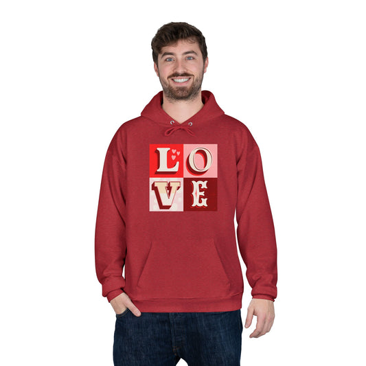Love Blocks Red Hoodie