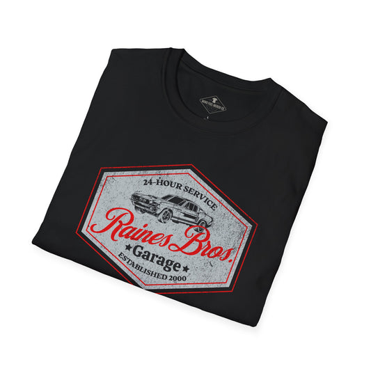 Raines Brothers Garage Black T-Shirt