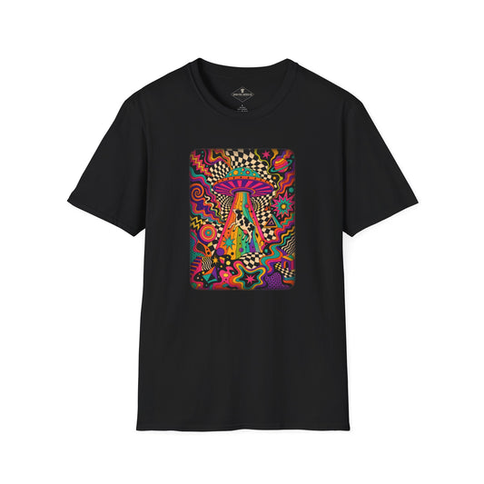 Trippy UFO Black T-Shirt