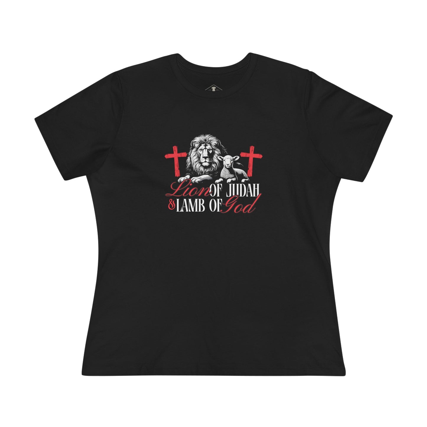 Lion Of Judah Black Womens T-Shirt