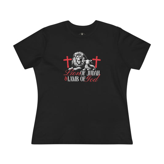 Lion Of Judah Black Womens T-Shirt