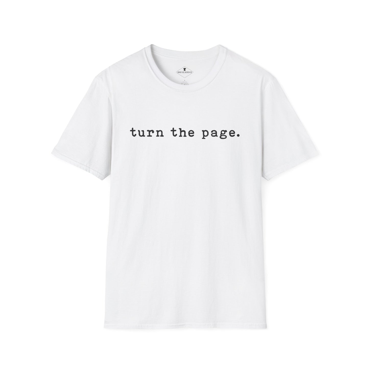 Turn The Page White T-Shirt
