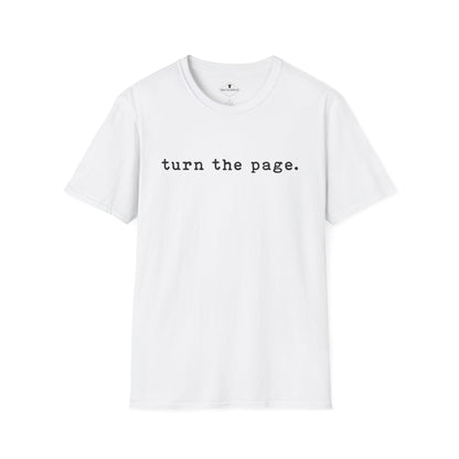 Turn The Page White T-Shirt