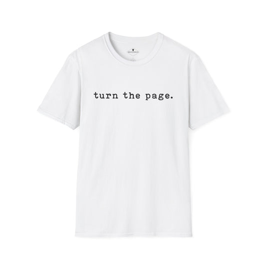 Turn The Page White T-Shirt