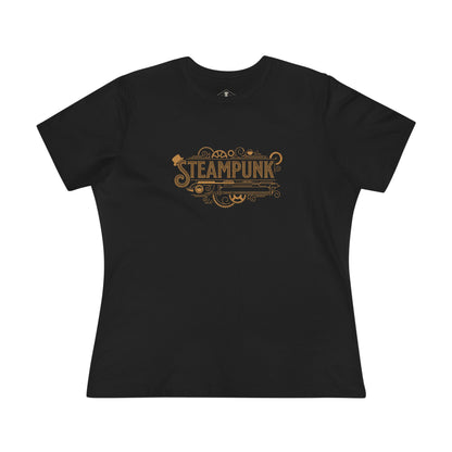 Steampunk Black Womens T-Shirt