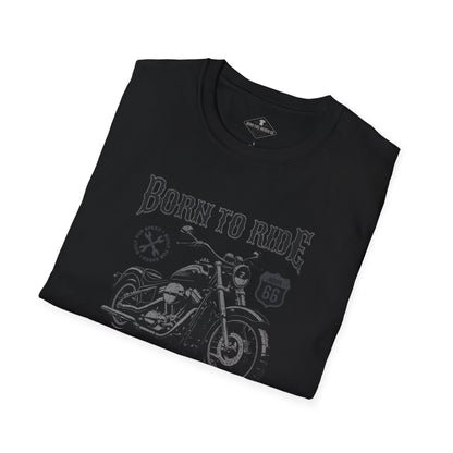 Born To Ride Motorcycle Black T-Shirt