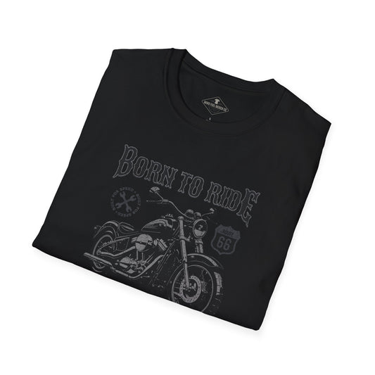 Born To Ride Motorcycle Black T-Shirt