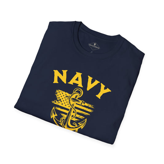 Navy Dad Anchor Blue T-Shirt