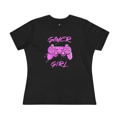 Gamer Girl Black Womens T-Shirt