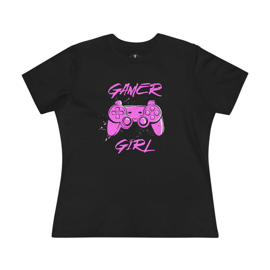 Gamer Girl Black Womens T-Shirt