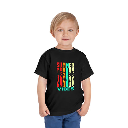 Summer Vibes Black Toddler T-Shirt