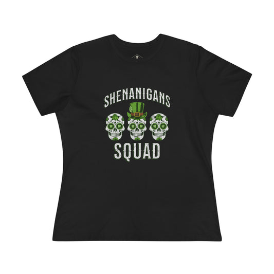 Shenanigans Squad Black Womens T-Shirt