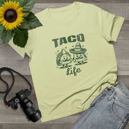 Taco Life Green Womens T-Shirt