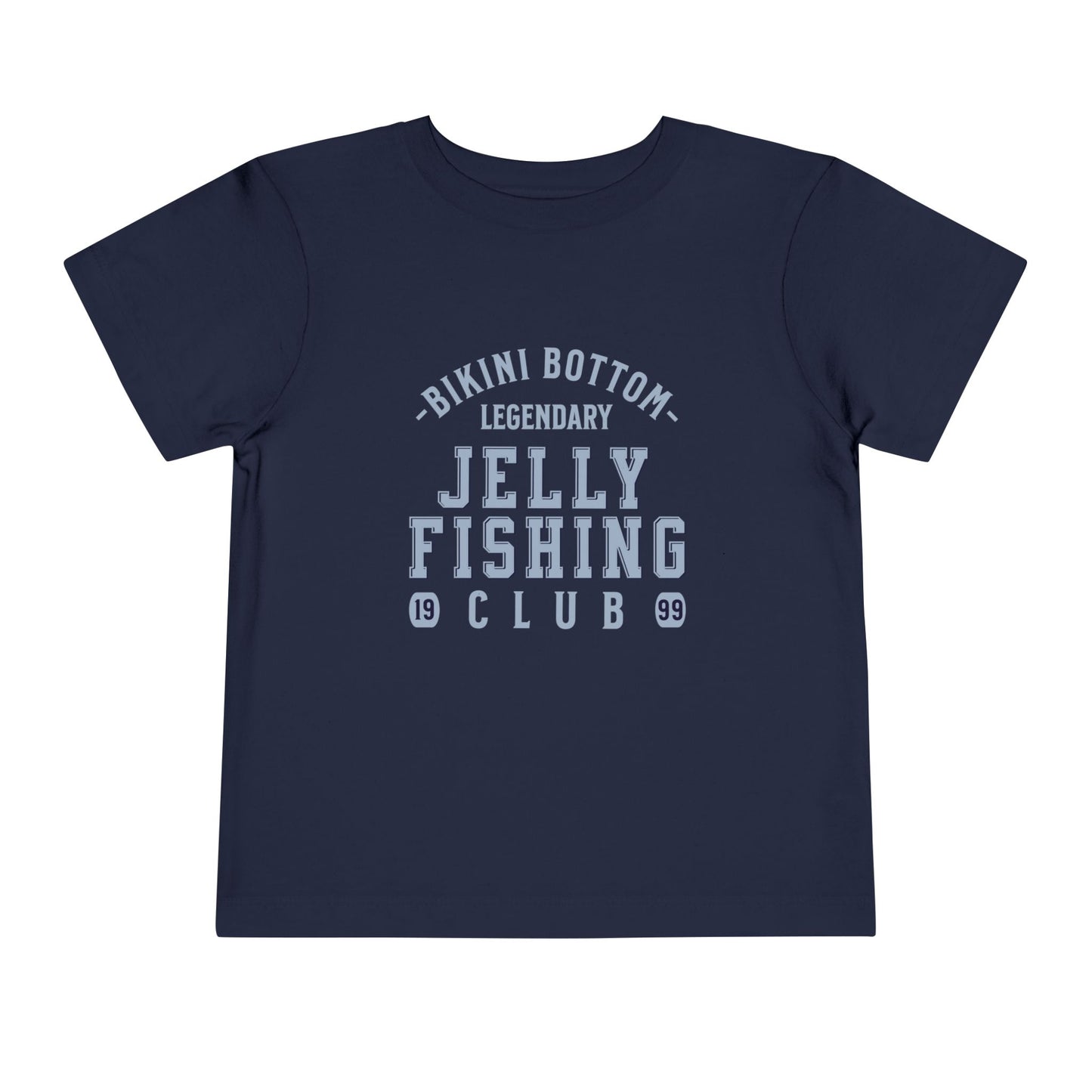 Bikini Bottom Jelly Fishing Club Navy Toddler T-Shirt