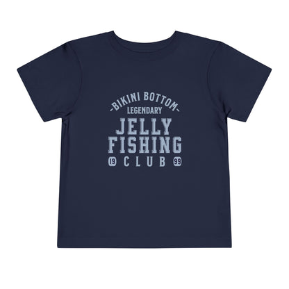 Bikini Bottom Jelly Fishing Club Navy Toddler T-Shirt