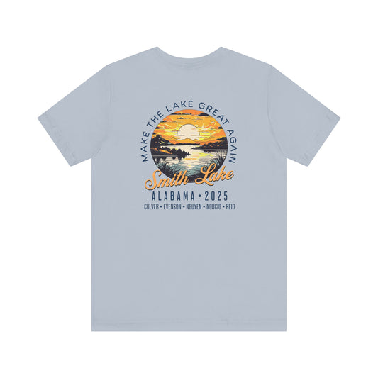 Smith Lake Sunset Light Blue T-Shirt