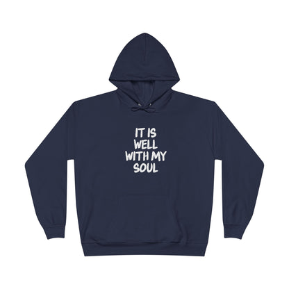 It Is Well With My Soul Navy Blue Hoodie