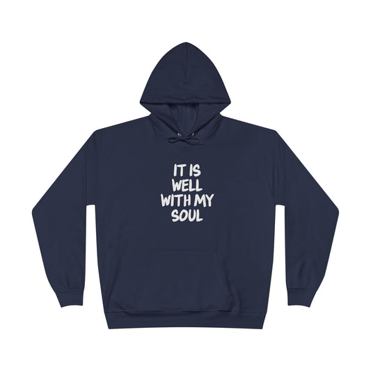 It Is Well With My Soul Navy Blue Hoodie