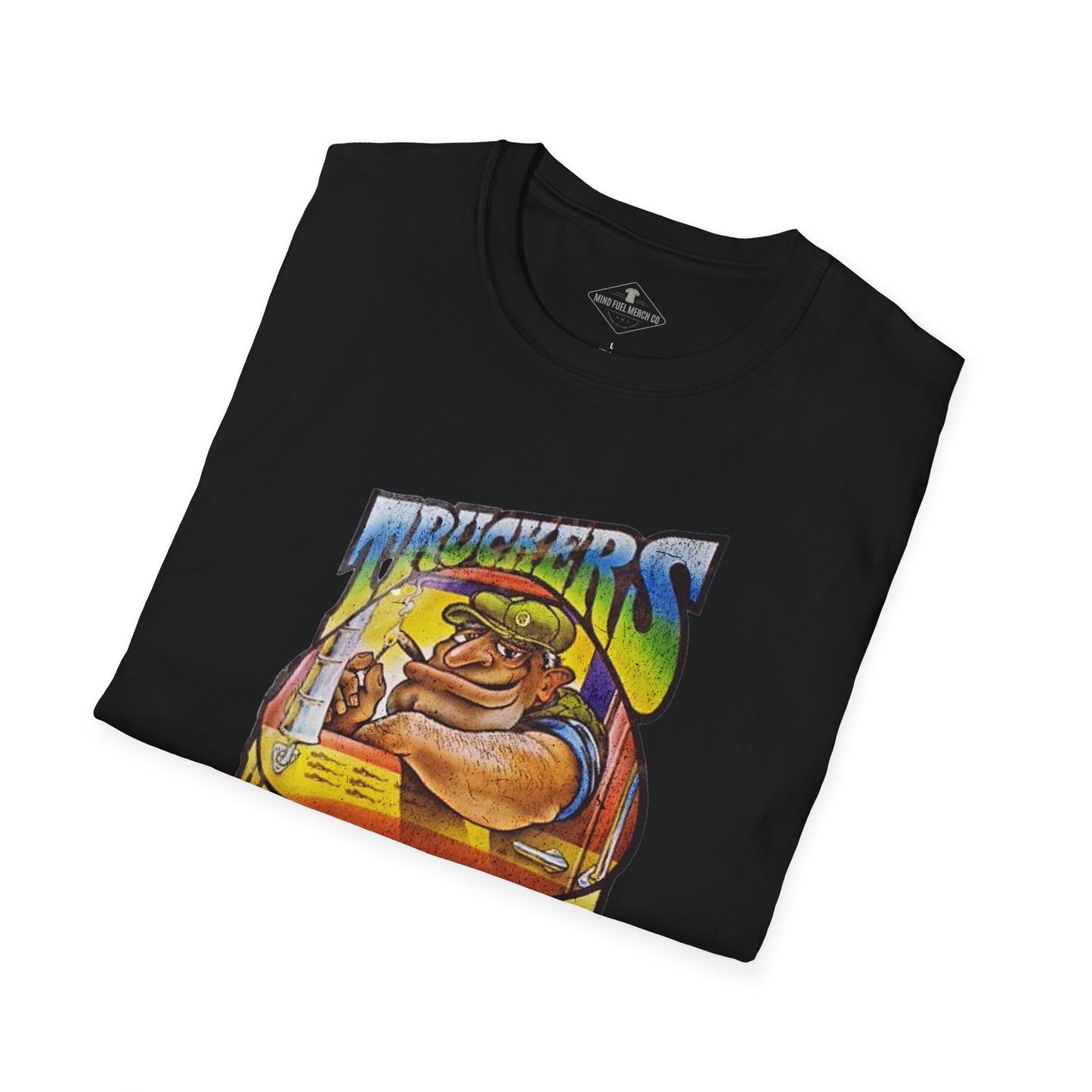 Vintage 1970's Truckers Have Big Rigs Black T-Shirt