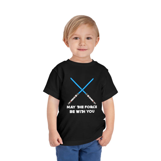 May The Force be With You Black Toddler T-Shirt