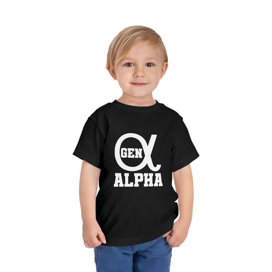 Gen Alpha Black Toddler T-Shirt