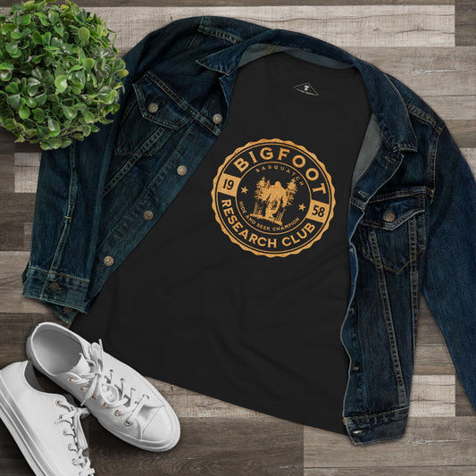 Bigfoot Research Club Black Womens T-Shirt