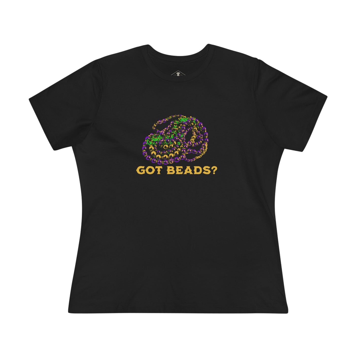 Mardi Gras Got Beads Black Womens T-Shirt