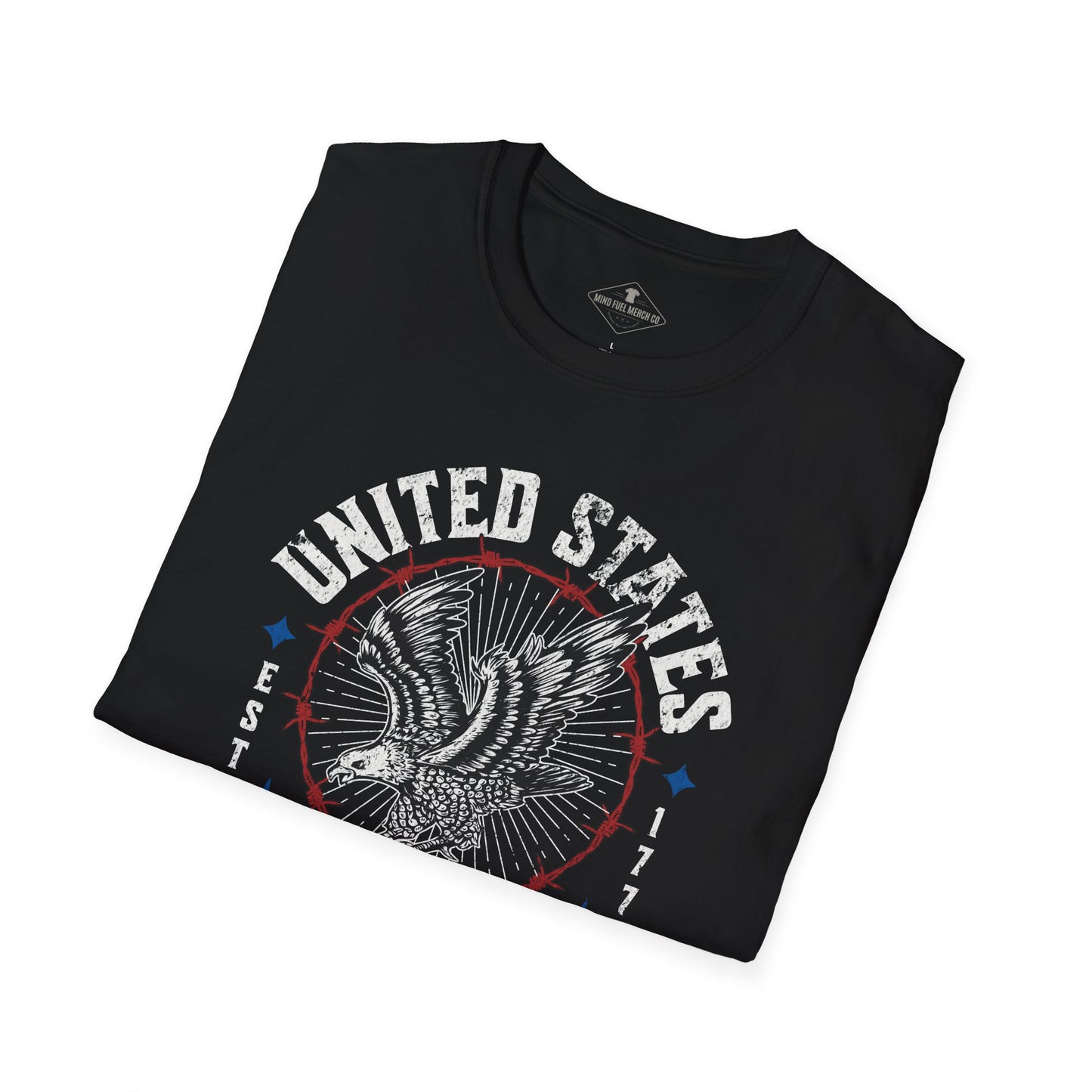 United States Estd. 1776  Black T-Shirt