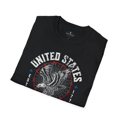 United States Estd. 1776  Black T-Shirt