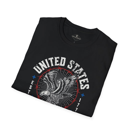 United States Estd. 1776  Black T-Shirt