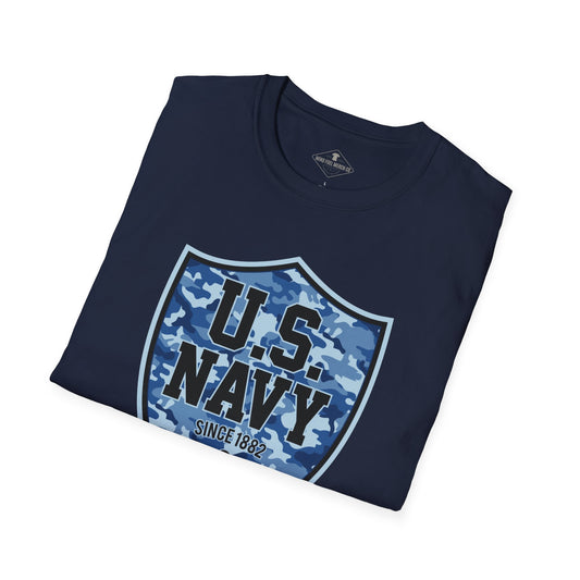US Navy Camo Shield Blue T-Shirt