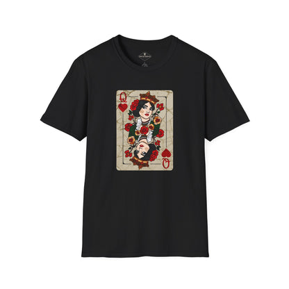 Queen Of Hearts Black T-Shirt
