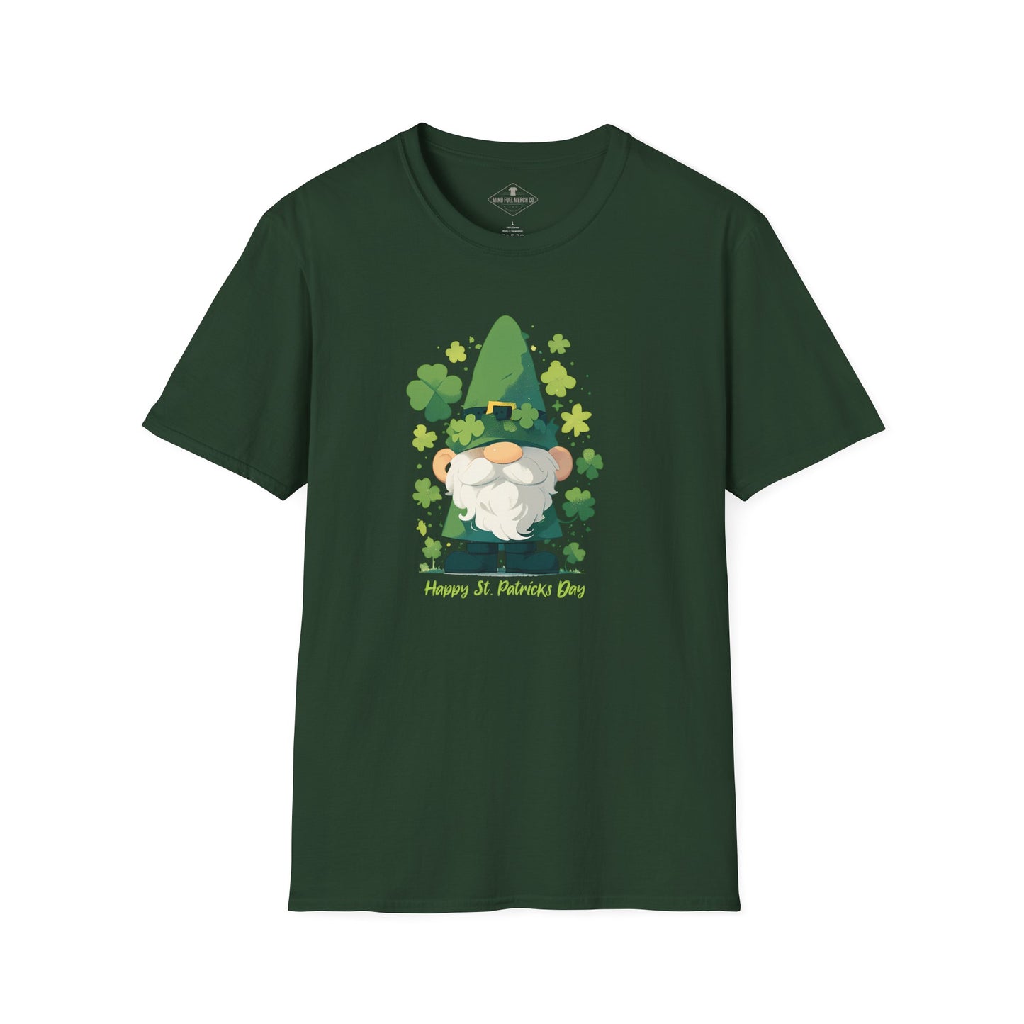 St. Patrick's Day Gnome Forest Green T-Shirt