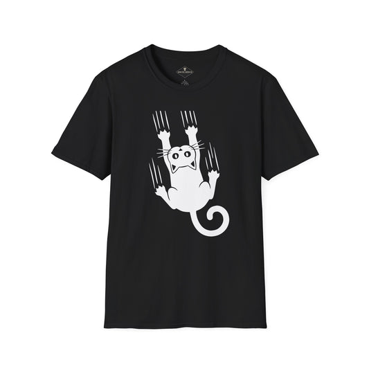 Falling Cat Black T-Shirt