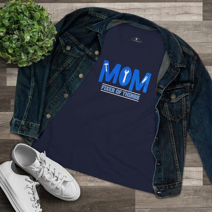 Mom Fixer Of Things Navy Womens T-Shirt