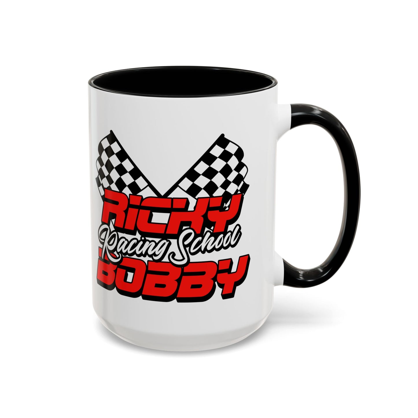 Ricky Bobby Racing School Black Accent Mug