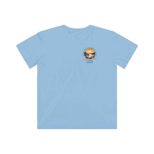 Smith Lake Sunset Light Blue Youth T-Shirt