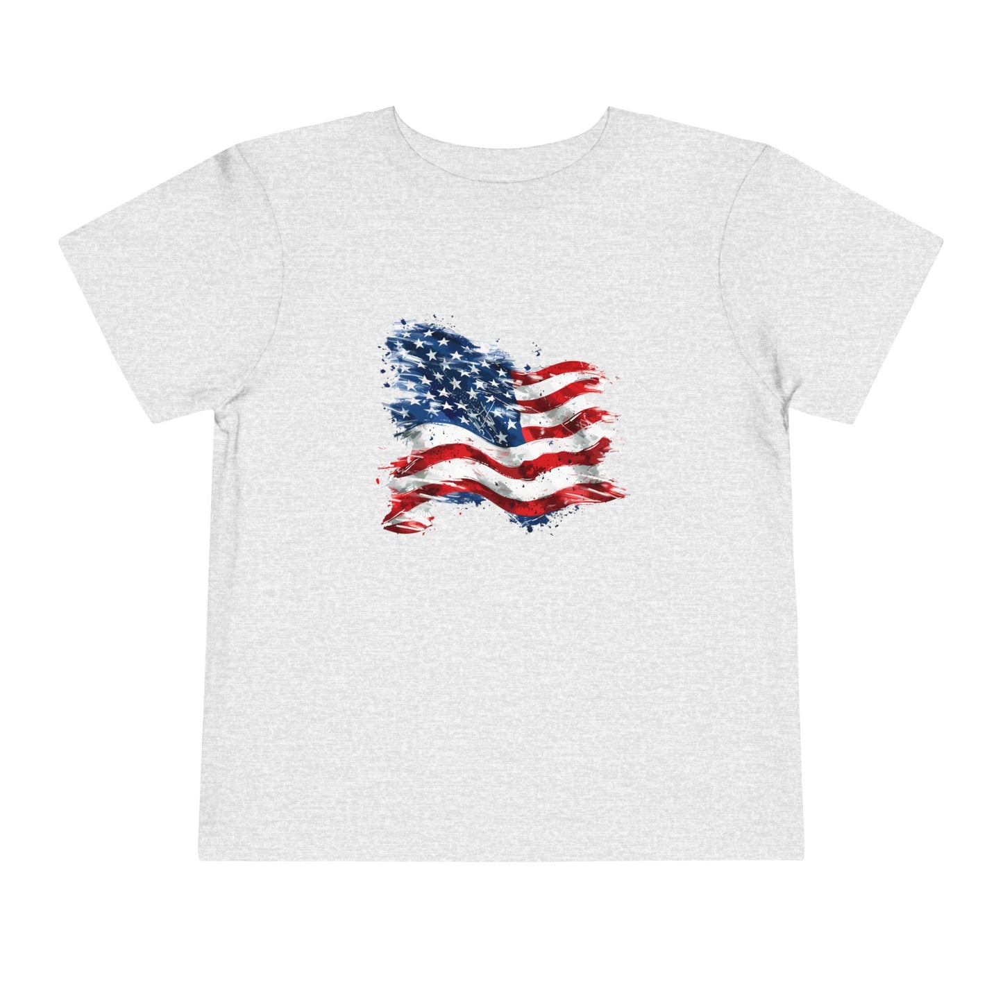 Vintage American Flag Grey Toddler T-Shirt