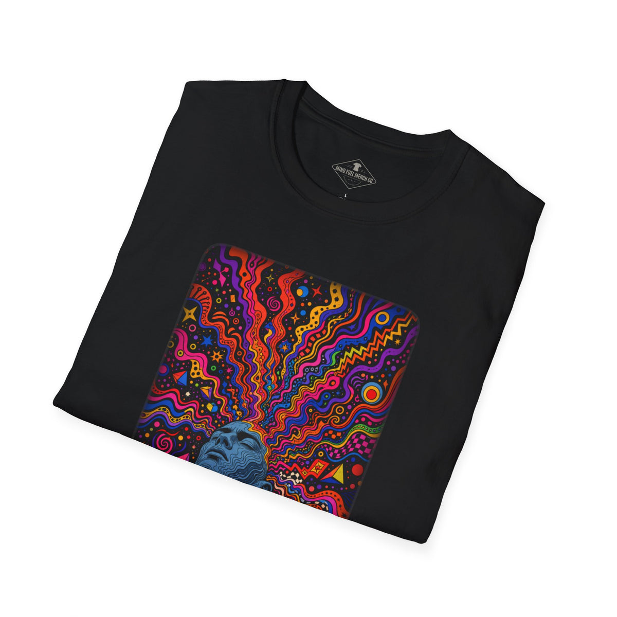 Trippy Hair Black T-Shirt