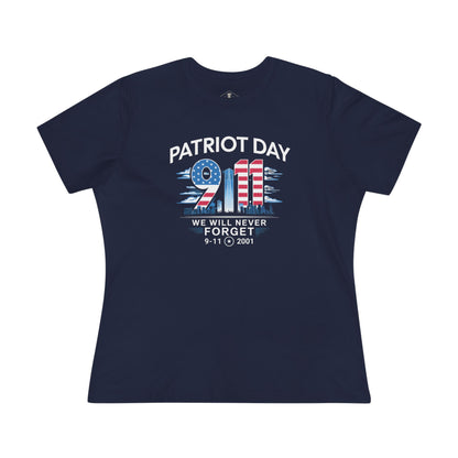 Patriot Day 9-11 Navy Womens T-Shirt