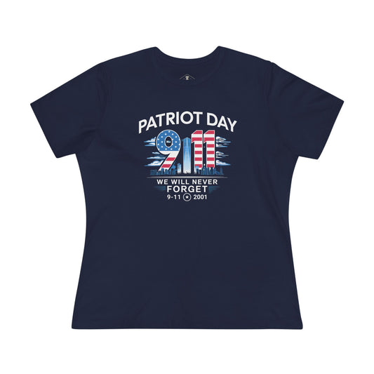 Patriot Day 9-11 Navy Womens T-Shirt